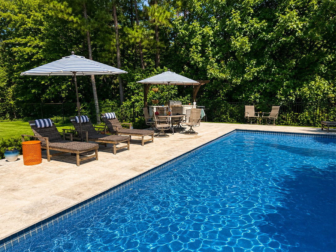 A welcoming backyard retreat space — a restful place for renewal