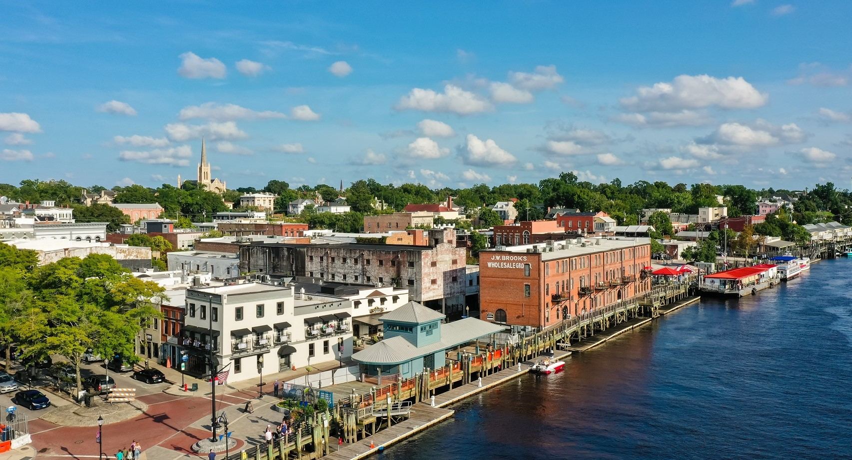 Downtown Wilmington, NC along the river