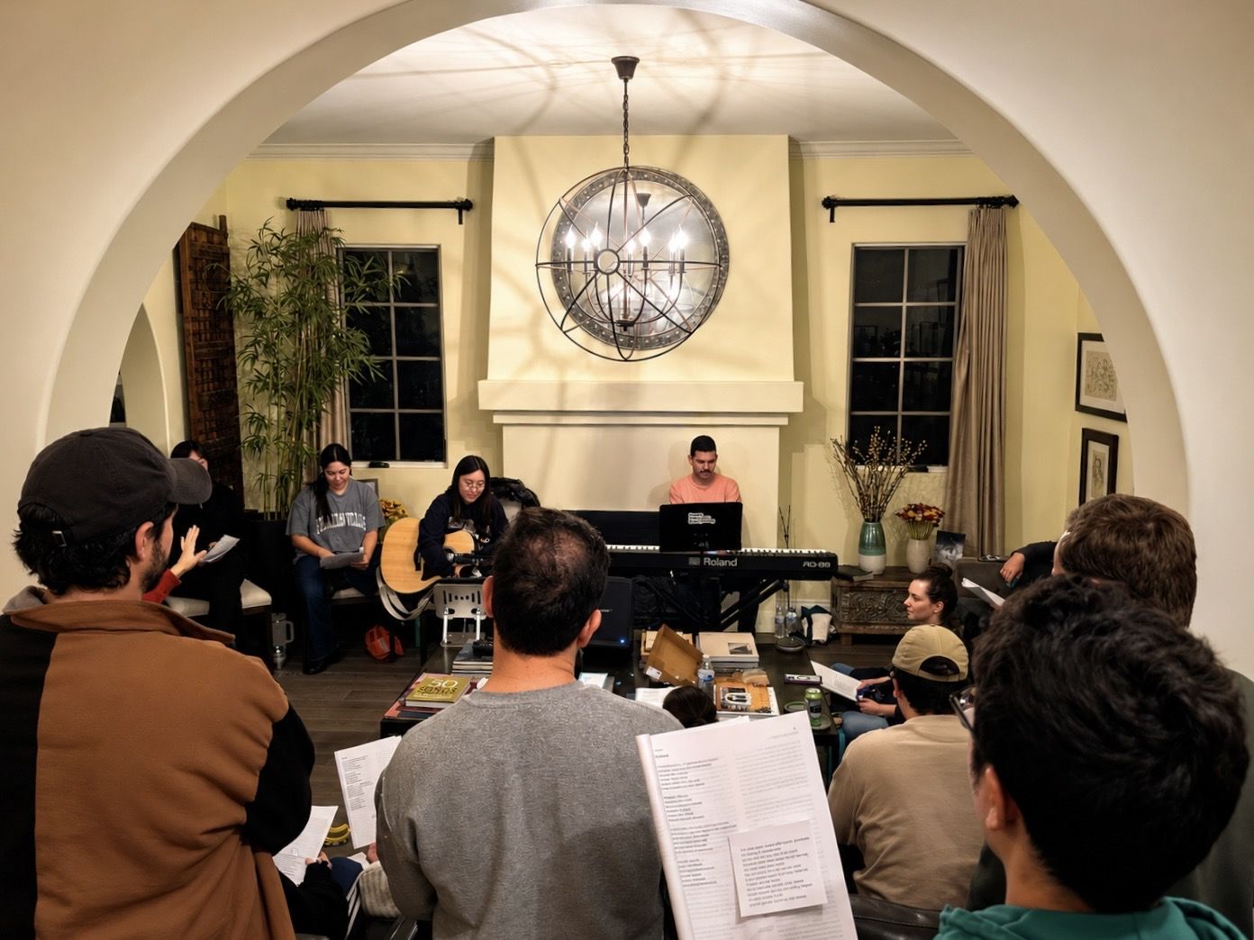Worship team leading attendees during a Worship Night gathering